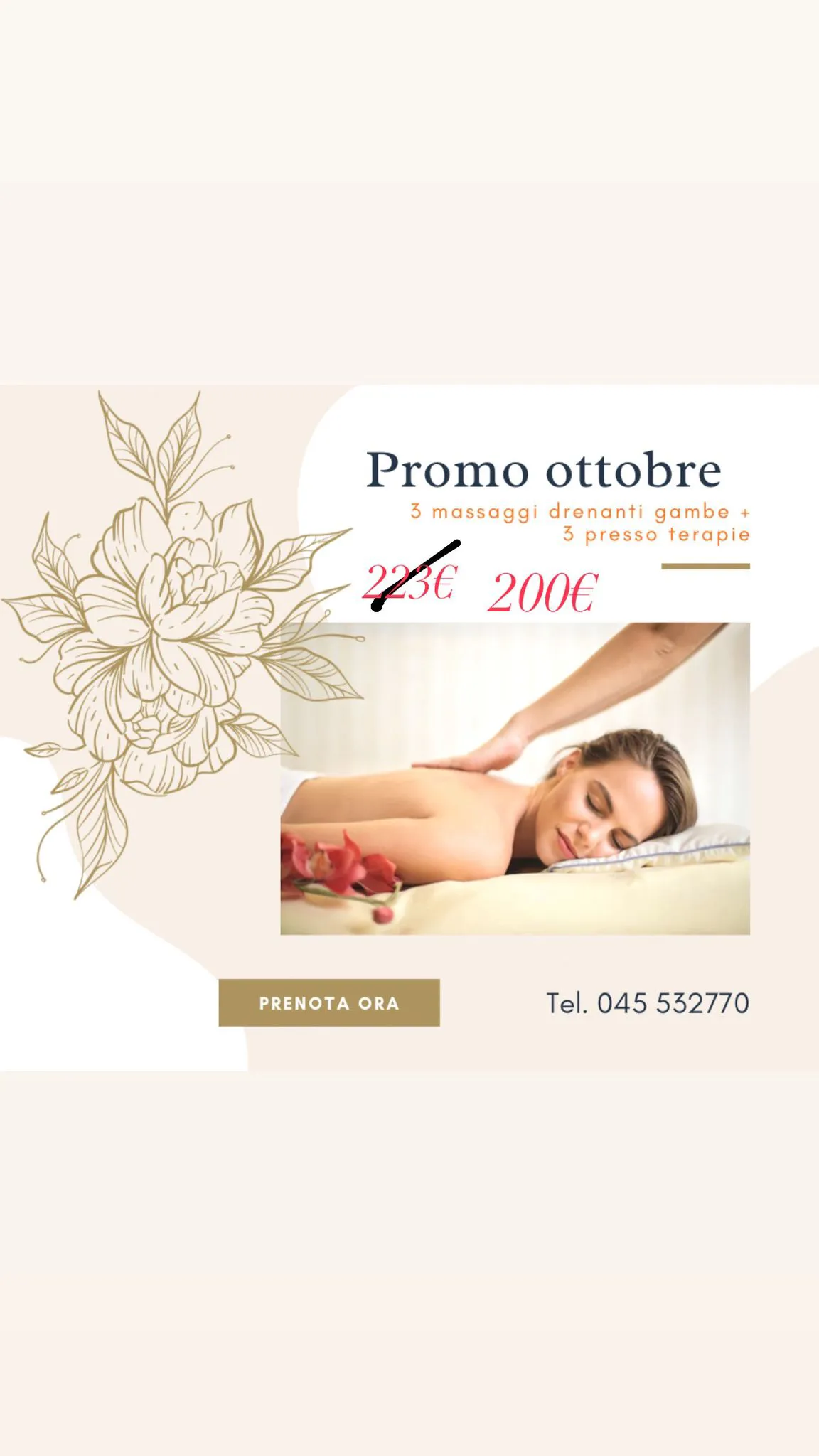  Pacchetto Benessere Gambe Promo Ottobre